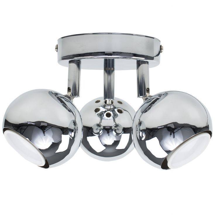 Mini Eyeball 3 Way Spotlight In Chrome - Comet Lighting