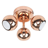 Mini Eyeball 3 Way Spotlight In Copper - Comet Lighting