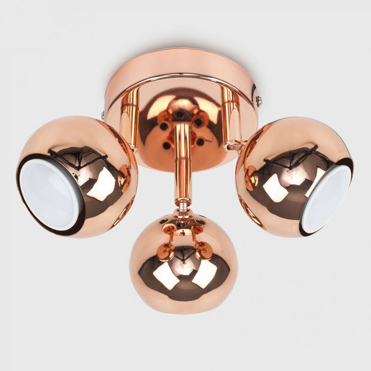 Mini Eyeball 3 Way Spotlight In Copper - Comet Lighting