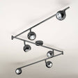 Mini Retro 6 Way Spotlight Black Chrome - Comet Lighting