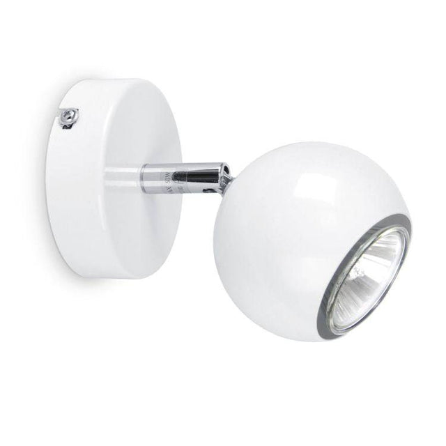 Mini Retro Eyeball Single Spotlight White - Comet Lighting