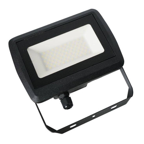 Minisun 50w 6500k LED Slimline IP65 Black Flood Light With Samsung Technology - Comet Lighting