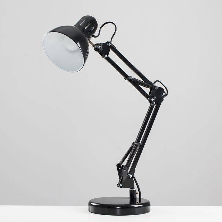 Monda Black Adjustable Table Lamp - Comet Lighting