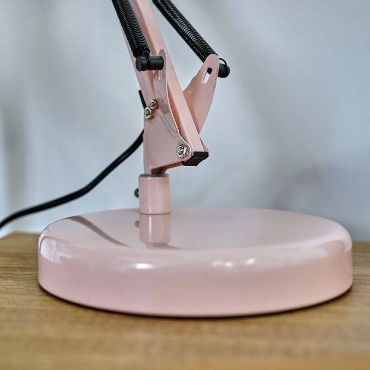 Monda Dusky Pink Adjustable Desk Lamp - Comet Lighting