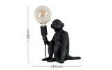 Monkey Holding a Light Bulb Table Lamp Black - Comet Lighting