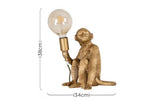 Monkey Holding a Light Bulb Table Lamp Metallic Gold - Comet Lighting