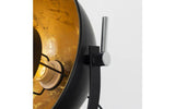 Morpho Tripod Floor Lamp Black with Gold Inner Shade - Comet Lighting