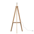 Morrigan Light Wood Tripod Floor Lamp With Shelf - Comet Lighting