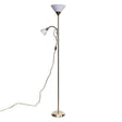 Mozz Antique Brass Mother & Child Floor Lamp - Comet Lighting