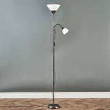 Mozz Black Chrome Mother & Child Floor Lamp - Comet Lighting