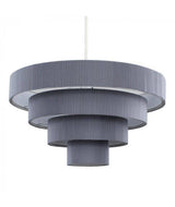 Nevada 4 Tiered NE Pleated Pendant Grey - Comet Lighting