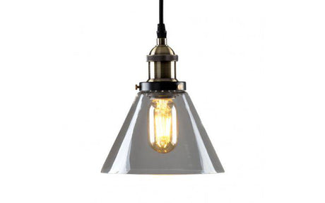 Norton Steampunk Electric Pendant Glass Shade - Comet Lighting