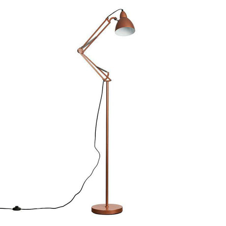 Noya Adjustable Task Floor Lamp Copper - Comet Lighting