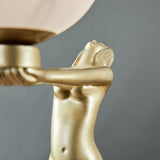 Olivia Matt Gold Art Deco Table Lamp - Comet Lighting