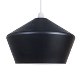 Otis Angled Metal Matt Black NE Ceiling Shade - Comet Lighting