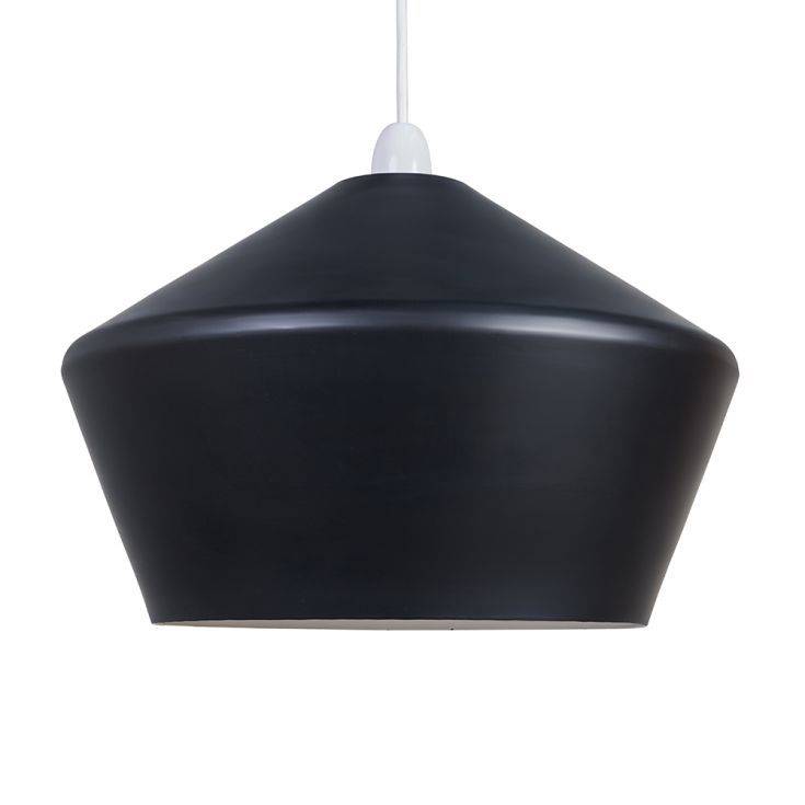 Otis Angled Metal Matt Black NE Ceiling Shade - Comet Lighting