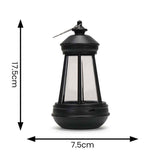 Pack Of 4 IP44 Black Solar Lanterns - Comet Lighting