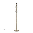 Pembroke Double Twist Two-tone Floor Lamp Antique Brass - Comet Lighting