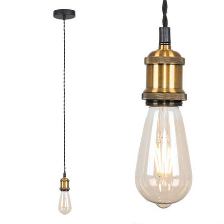 Pendial Steampunk Pendant In Antique Brass - Comet Lighting