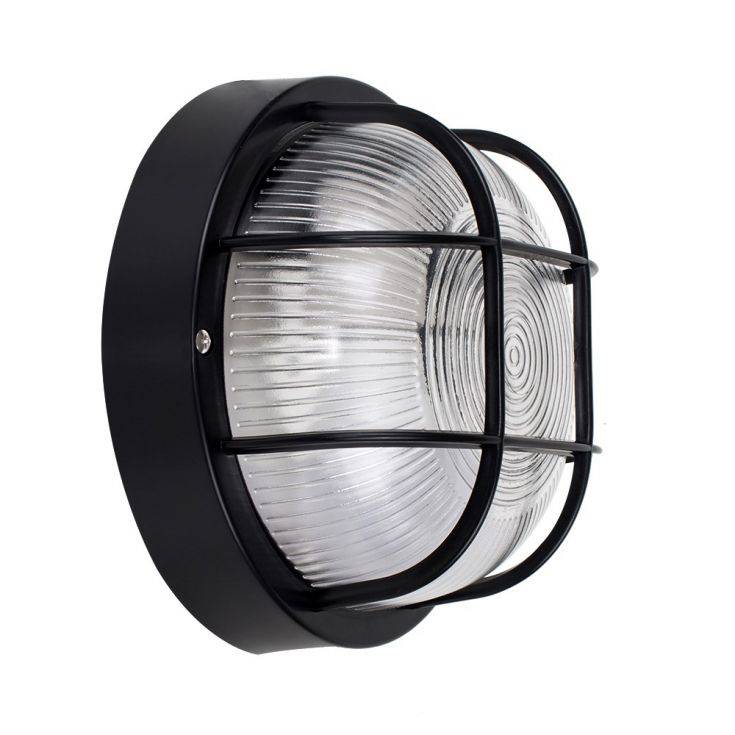 Pendle 60W IP44 Bulkhead Black - Comet Lighting