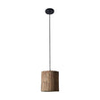 Penn Natural Rustic Wood Cylinder Ceiling Light - Comet Lighting