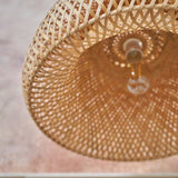 Perugia Natural Bamboo Domed Shade - Comet Lighting