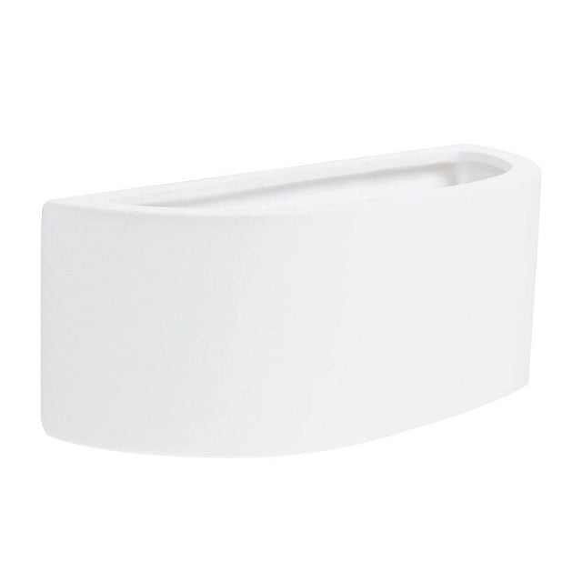 Planter White Glaze Wall Light - Comet Lighting