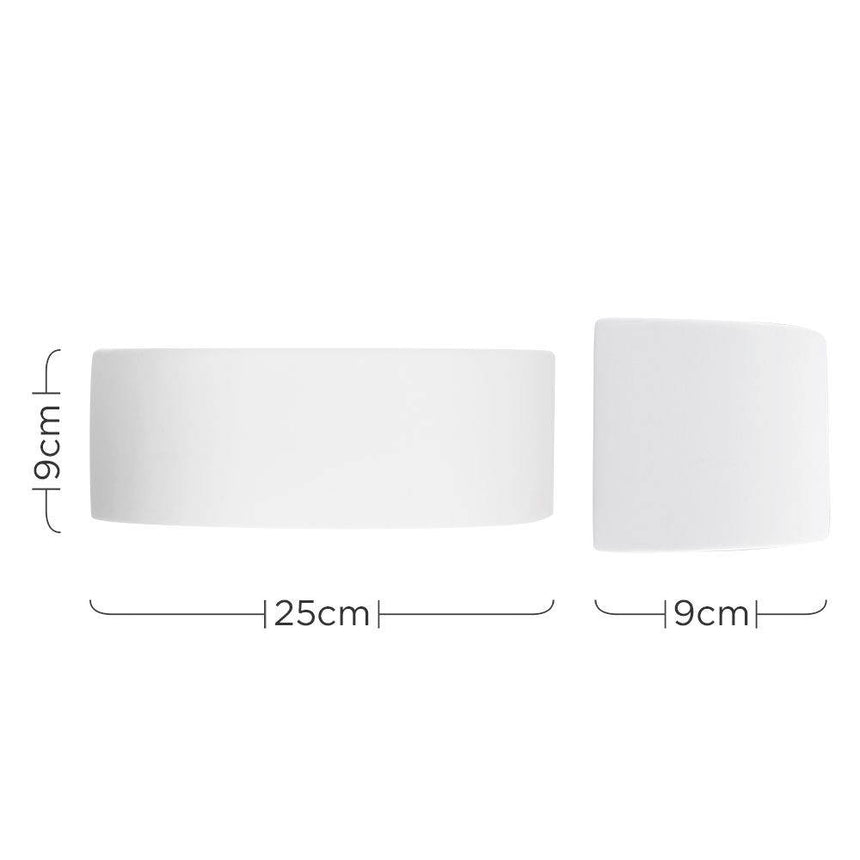 Planter White Glaze Wall Light - Comet Lighting