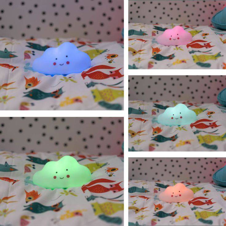 Plastic Cloud RGB LED Light With Remote Control - Comet Lighting