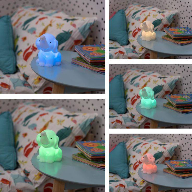 Plastic Elephant RGB LED Light With Remote Control - Comet Lighting