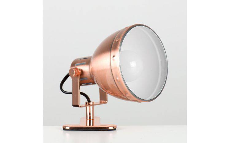 Portishead Satin Copper Clip Spotlight - Comet Lighting