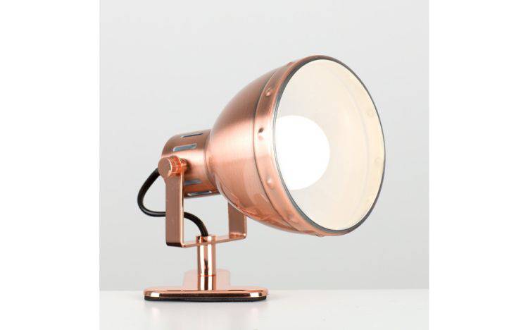 Portishead Satin Copper Clip Spotlight - Comet Lighting