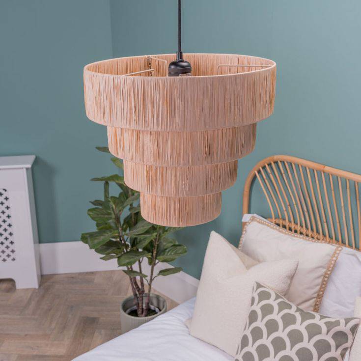 Raffi Natural 4 Layer Easy Fit Pendant Shade - Comet Lighting