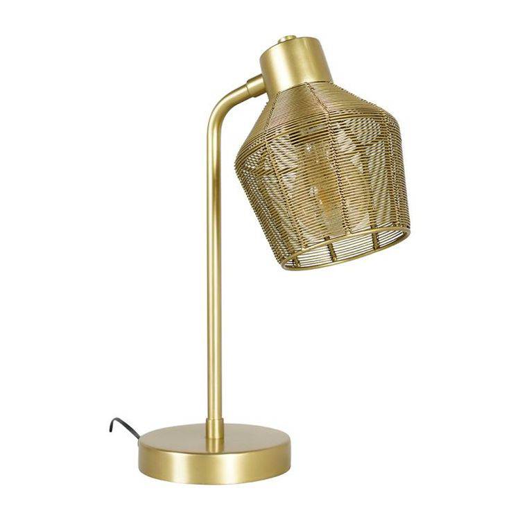 Ranga Industrial Gold Table Lamp - Comet Lighting