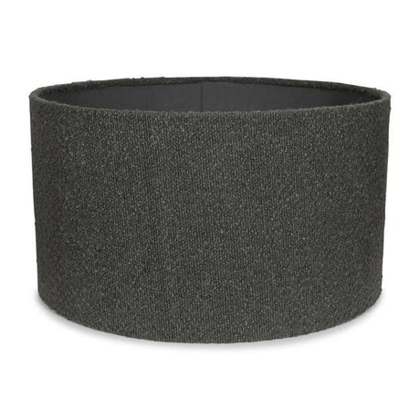 Reni Large Boucle Shade In Charcoal - Comet Lighting