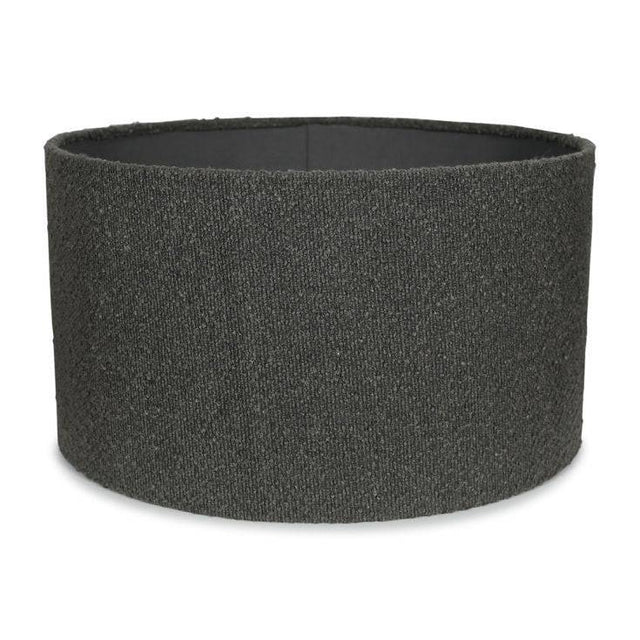 Reni Large Boucle Shade In Charcoal - Comet Lighting