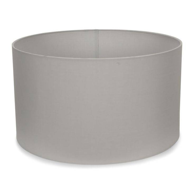 Reni Large Drum Shade In Grey - Comet Lighting