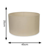 Reni Large Drum Shade In Natural - Comet Lighting