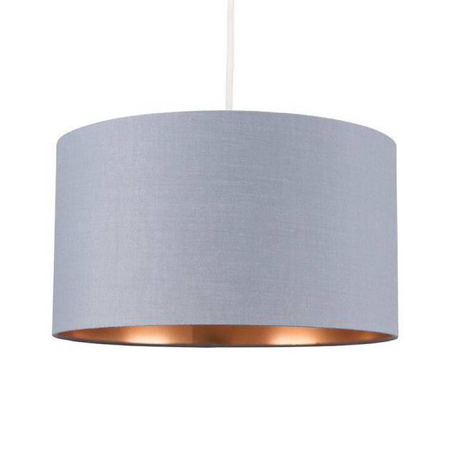 Reni Large Pendant Shade In Grey And Copper - Comet Lighting