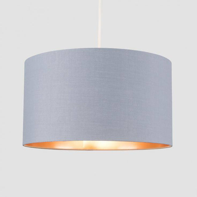 Reni Large Pendant Shade In Grey And Copper - Comet Lighting