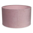 Reni Large Velvet Shade In Blush - Comet Lighting