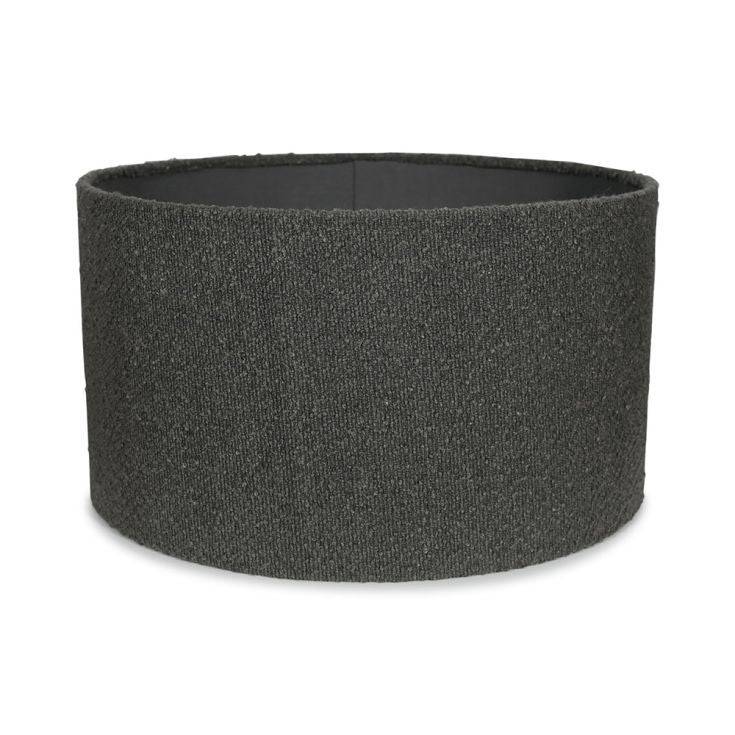 Reni Medium Boucle Shade In Charcoal - Comet Lighting