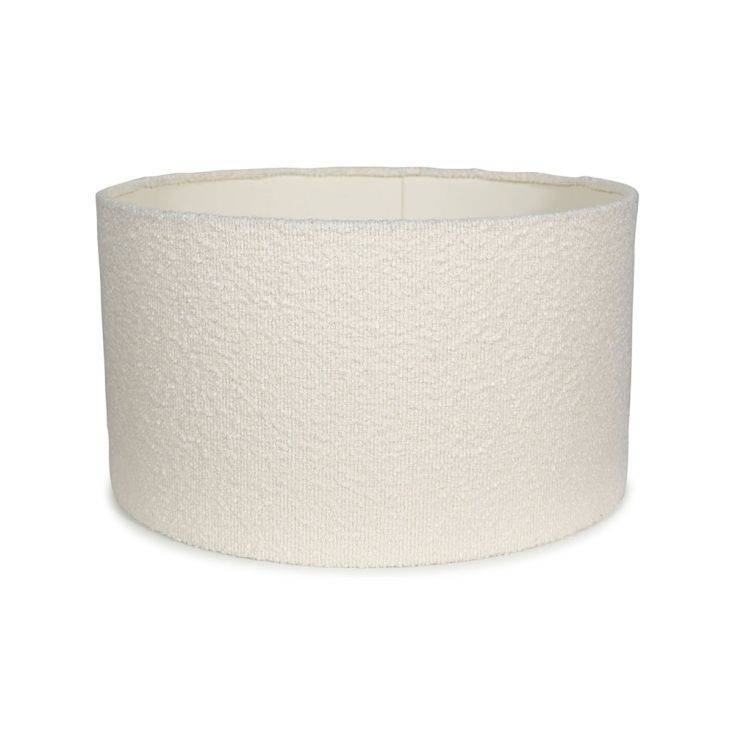 Reni Medium Boucle Shade In Cream - Comet Lighting