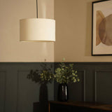 Reni Medium Boucle Shade In Cream - Comet Lighting