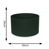 Reni Medium Drum Shade In Forest Green - Comet Lighting