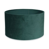 Reni Medium Velvet Shade In Forest Green - Comet Lighting