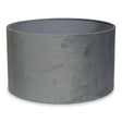 Reni Medium Velvet Shade In Grey - Comet Lighting