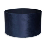 Reni Medium Velvet Shade In Navy - Comet Lighting