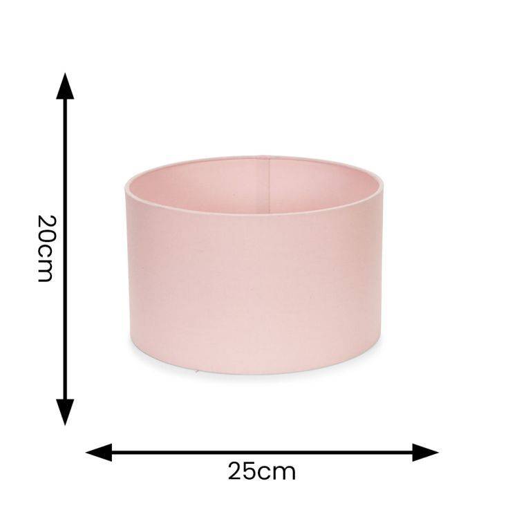 Reni Small Drum Shade In Blush - Comet Lighting