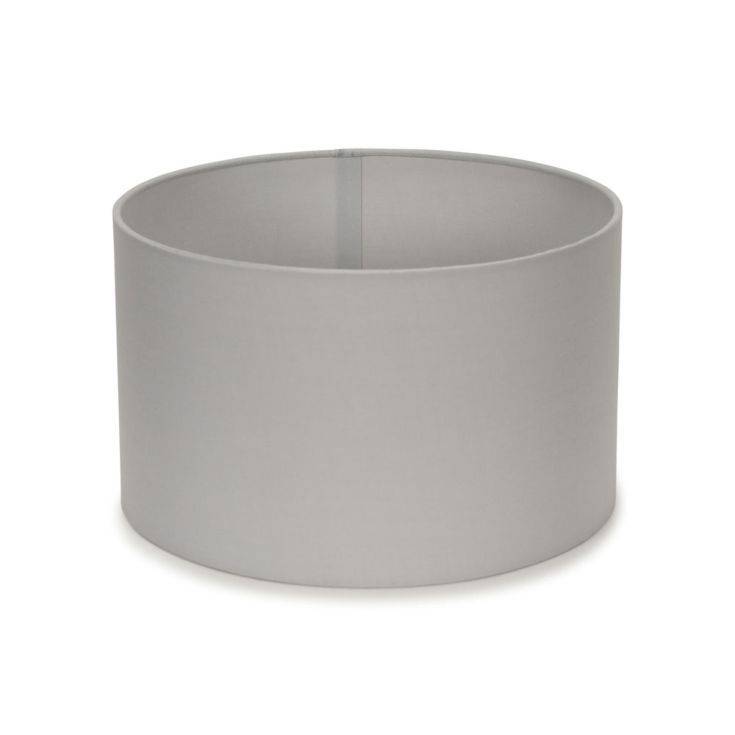 Reni Small Drum Shade In Grey - Comet Lighting